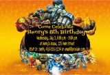 Free Printable Skylanders Birthday Invitations Diy Skylanders Giants Birthday Party Invitations Summer