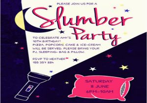 Free Printable Slumber Party Birthday Invitations 14 Slumber Party Invitation Designs Templates Psd Ai