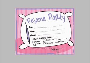 Free Printable Slumber Party Birthday Invitations 14 Slumber Party Invitation Designs Templates Psd Ai