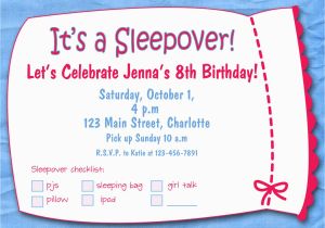 Free Printable Slumber Party Birthday Invitations Free Printable Sleepover Birthday Party Invitations Girls