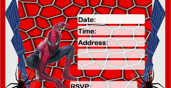 Free Printable Spiderman Birthday Party Invitations Free Birthday Invitations to Print Drevio Invitations Design