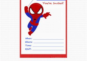 Free Printable Spiderman Birthday Party Invitations Party Invitations Spiderman Free to Download Stuff