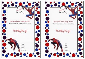 Free Printable Spiderman Birthday Party Invitations Spiderman Birthday Invitations Birthday Printable