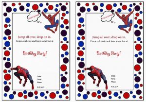 Free Printable Spiderman Birthday Party Invitations Spiderman Birthday Invitations Birthday Printable
