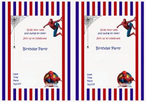 Free Printable Spiderman Birthday Party Invitations Spiderman Birthday Invitations Birthday Printable
