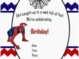 Free Printable Spiderman Birthday Party Invitations Spiderman Free Printable Invitation Templates