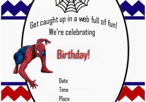 Free Printable Spiderman Birthday Party Invitations Spiderman Free Printable Invitation Templates