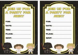 Free Printable Star Wars Birthday Invitations Free Printable Star Wars Party Invitation