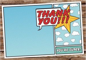 Free Printable Superhero Birthday Cards Best 25 Superhero Thank You Cards Ideas On Pinterest