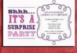 Free Printable Surprise Birthday Invitations Template Items Similar to Vintage Style Surprise Birthday