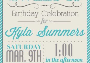 Free Printable Sweet 16 Birthday Party Invitations 8 Best Images Of Free Printable Sweet 16 Invitations