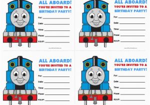 Free Printable Thomas the Train Birthday Invitations Thomas and Friends Birthday Invitations Free Printable