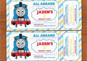 Free Printable Thomas the Train Birthday Invitations Thomas the Engine Invitation Editable