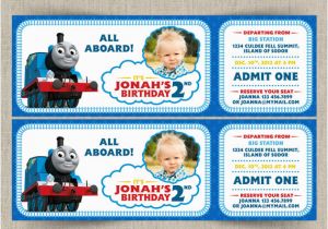 Free Printable Thomas the Train Birthday Invitations Thomas the Train Customizable Printable Party Invitation