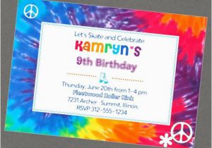 Free Printable Tie Dye Birthday Invitations 1000 Images About Double Digits On Pinterest Birthdays