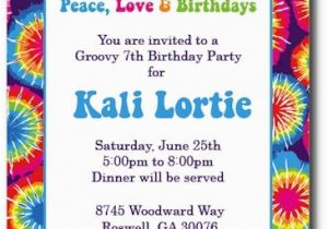 Free Printable Tie Dye Birthday Invitations 7 Best Images Of Tie Dye Invitation Templates Tie Dye