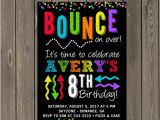 Free Printable Trampoline Birthday Party Invitations Bounce Party Invitation Trampoline Park Birthday Party