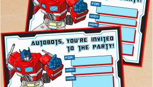 Free Printable Transformer Birthday Invitations Free Printable G1 Transformers Birthday Invitation
