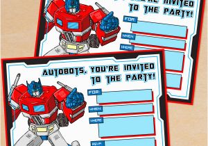 Free Printable Transformer Birthday Invitations Free Printable G1 Transformers Birthday Invitation