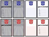 Free Printable Transformer Birthday Invitations Transformers Birthday Invitations Ideas Bagvania Free