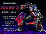 Free Printable Transformer Birthday Invitations Transformers Invitations with Megatron and Optimus Prime