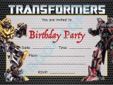 Free Printable Transformer Birthday Invitations Transformers Megatron Kids Children Birthday Party