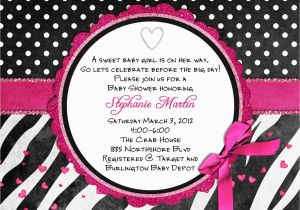 Free Printable Zebra Print Birthday Invitations Zebra Baby Shower Invitation Printable and Custom Pink or Teal