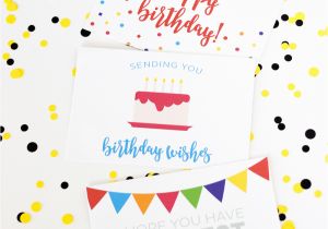 Free Printed Birthday Cards Free Birthday Printables Eighteen25
