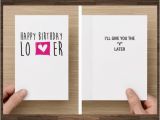 Free Risque Birthday Cards Naughty Birthday Card for Boyfriend I 39 Ll Give You the V