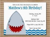 Free Shark Birthday Invitation Template 6 Best Images Of Shark Birthday Invitations Printable
