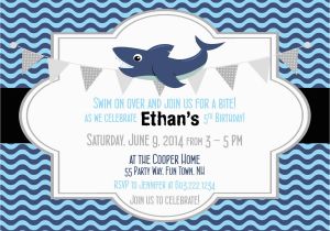 Free Shark Birthday Invitation Template Shark Birthday Invitation Best Party Ideas