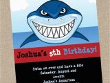 Free Shark Birthday Invitation Template Shark Birthday Invitation Printable or Printed Shark Party