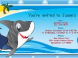 Free Shark Birthday Invitation Template Shark Birthday Invitations Template Best Template Collection