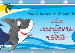 Free Shark Birthday Invitation Template Shark Birthday Invitations Template Best Template Collection