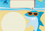 Free Shark Birthday Invitation Template Shark Printables Free Planners Game Cards and Invitation