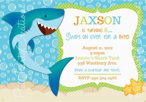 Free Shark Birthday Invitation Template Unique Ideas for Shark Birthday Invitations Free Ideas