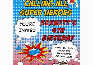 Free Superhero Birthday Invitations 9 Best Images Of Free Superhero Printable Invitations