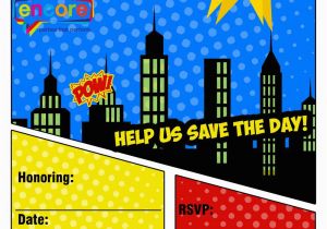 Free Superhero Birthday Invitations Free Superhero Party Invitation Encore Kids Parties