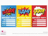 Free Superhero Birthday Invitations Free Superhero Party Printables Catch My Party