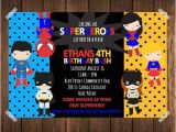 Free Superhero Birthday Invitations Superhero Birthday Invitation Superhero Invitation