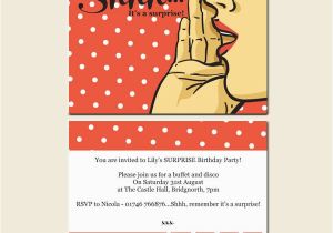 Free Surprise Birthday Party Invitations Free Printable 50th Surprise Party Invitations