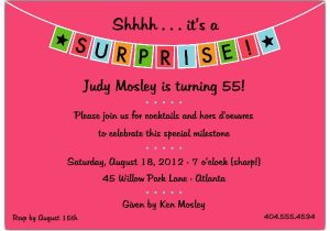 Free Surprise Birthday Party Invitations Surprise Party Invitation Template Best Template Collection