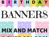 Free Templates for Happy Birthday Banners Happy Birthday Banners Buntings Free Printable