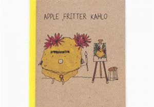 Frida Kahlo Birthday Card Apple Fritter Frida Kahlo Greeting Card