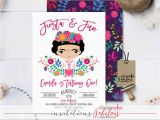 Frida Kahlo Birthday Invitations Frida Kahlo Birthday Party Invitation Mexican First Birthday