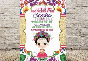 Frida Kahlo Birthday Invitations Frida Kahlo Invitation Invitaciones Frida Kahlo Frida