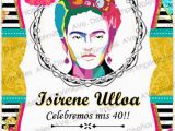 Frida Kahlo Birthday Invitations Frida Kahlo Invitations for Birthdays Bachelorette Frida