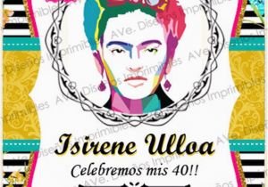 Frida Kahlo Birthday Invitations Frida Kahlo Invitations for Birthdays Bachelorette Frida