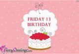 Friday the 13th Birthday Cards Friday the 13th Birthday Card