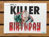 Friday the 13th Birthday Cards Jason Friday the 13th Birthday Card Horror Card Card for